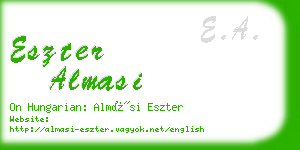 eszter almasi business card